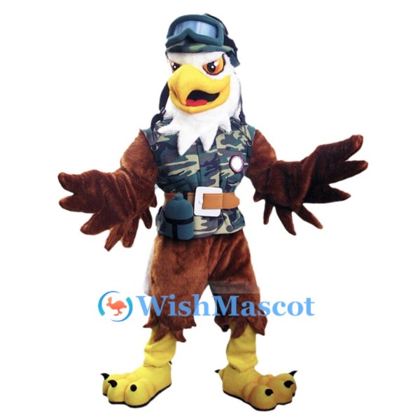 Military Eagle Mascot Costume