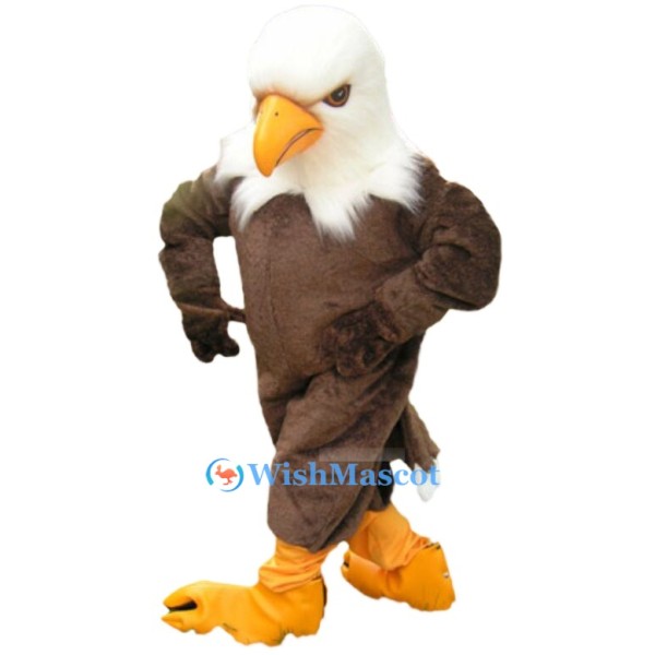 Furry Bald Eagle Mascot Costume