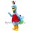 Friendly Blue Peacock Mascot Costume