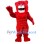 Muscle Red Lion Mascot Costume