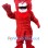 Muscle Red Lion Mascot Costume
