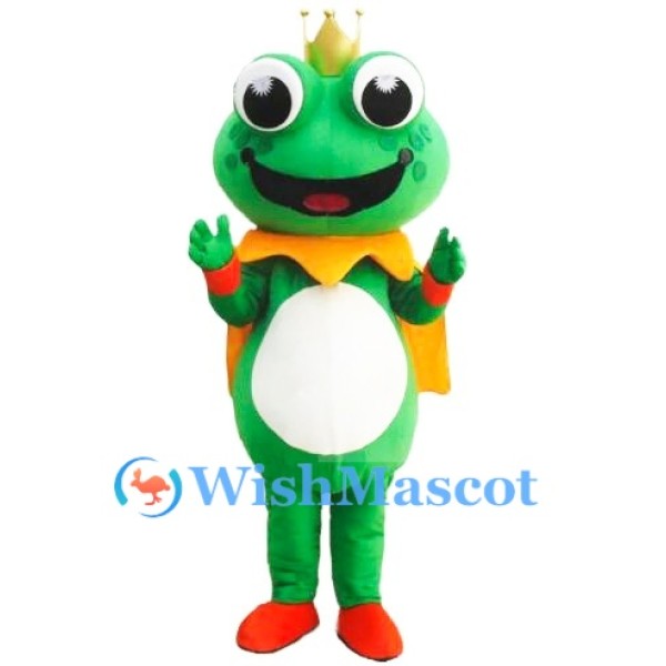 Frogy the Frog Prince Mascot Costume