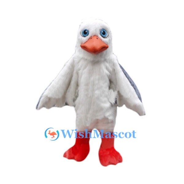 Hairy Seagull Mascot Costume