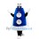 Blue Rocket Mascot Costume