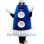 Blue Rocket Mascot Costume