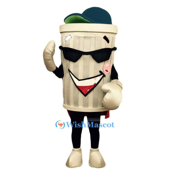 Cool ‌Trash Can Mascot Costume