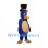 Elegant Blue Bird Mascot Costume
