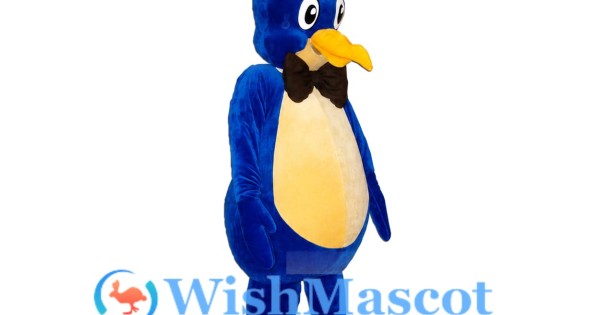 Elegant Blue Bird Mascot Costume - gmascot2420