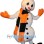Festive Snowman Mascot Costume