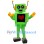 Lively Green Robot Mascot Costume