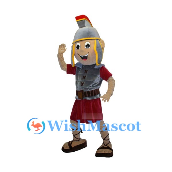 Cartoon Roman Soldier Mascot Costume