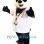 Friendly Panda Doctor Mascot Costume