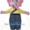Pink Elephant Mascot Costume