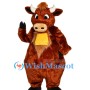 Brown Bull Mascot Costume