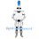White Knight Mascot Costume