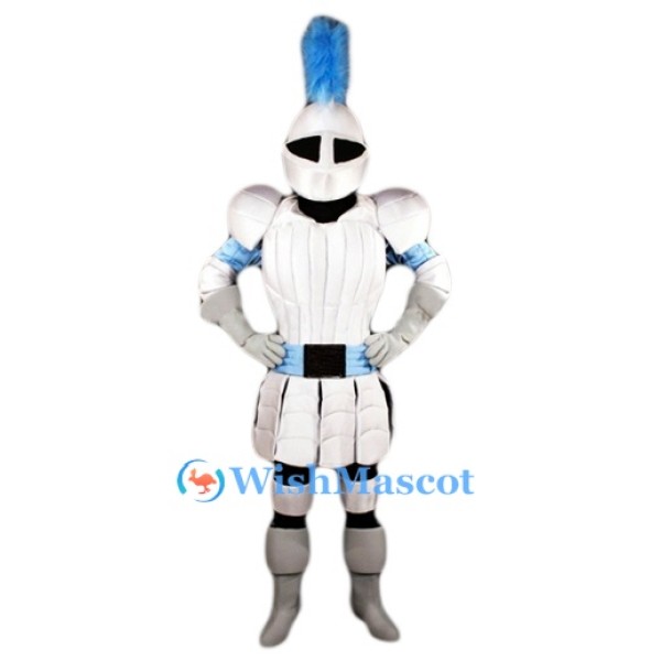 White Knight Mascot Costume