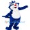 Blue Cat Mascot Costume