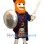 Bold Scottish Warrior Mascot Costume