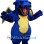 Fierce Blue Dragon Mascot Costume