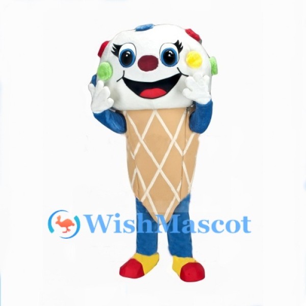 Sweet Ice Cream Cone Mascot Costume