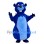 Blue Beaver Mascot Costume