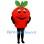 Cartoon Red Apple Mascot Costume