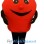 Cartoon Red Apple Mascot Costume