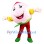 Happy Pink Peach Mascot Costume