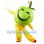 Smiling Green Apple Mascot Costume