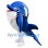 Lightweight Blue Dolphin Mascot Costume