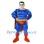 Muscle Superman Mascot Costume