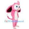 ‌Cartoon Pink Monkey Mascot Costume