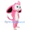 ‌Cartoon Pink Monkey Mascot Costume