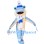 Winter Cartoon Dolphin Mascot Costume