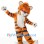 Cute Tiger Mascot Costume