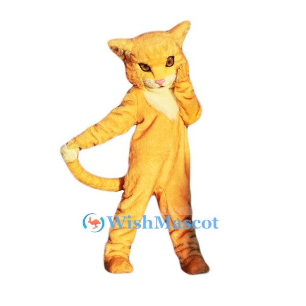 Realistic Brown Cat Mascot Costume