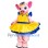 Pink Pig Girl Mascot Costume