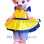 Pink Pig Girl Mascot Costume