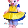 Pink Pig Girl Mascot Costume