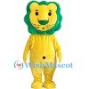 Yellow Lion Plush Mascot Costume