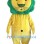 Yellow Lion Plush Mascot Costume