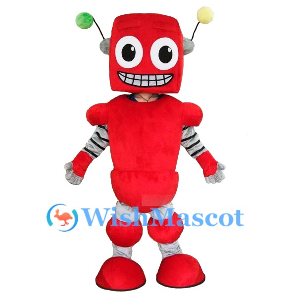 Red Robot Mascot Costume