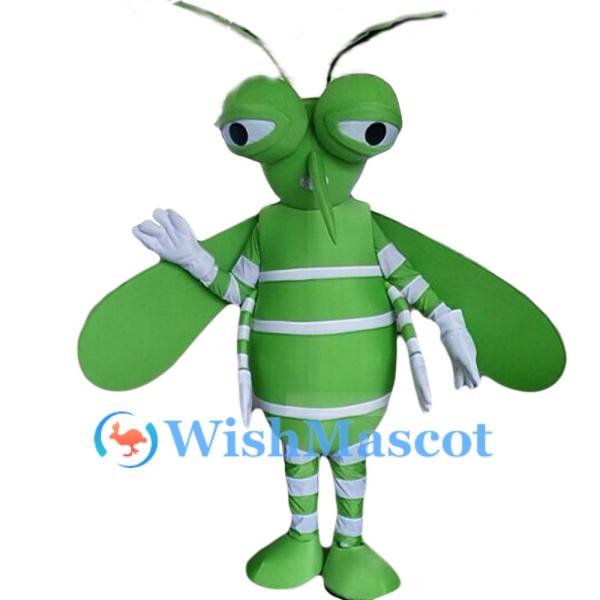 Green Mosquito Mascot Costume