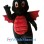 Black & Red Dragon Mascot Costume