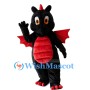 Black & Red Dragon Mascot Costume