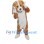 Brown and White Dog Mascot Costume
