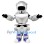 Futuristic Silver Robot Mascot Costume