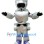 Futuristic Silver Robot Mascot Costume