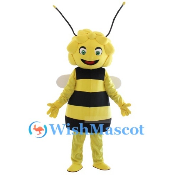 ‌Cute Yellow Bee Mascot Costume