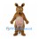 Kangaroo Mascot Costume in Brown with Pink Belly